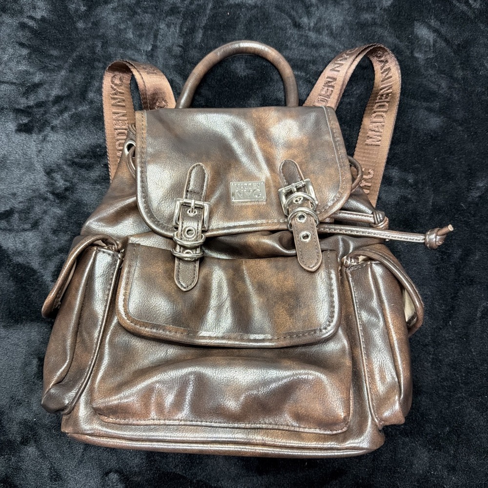Madden NYC backpack purse Brown Designer City